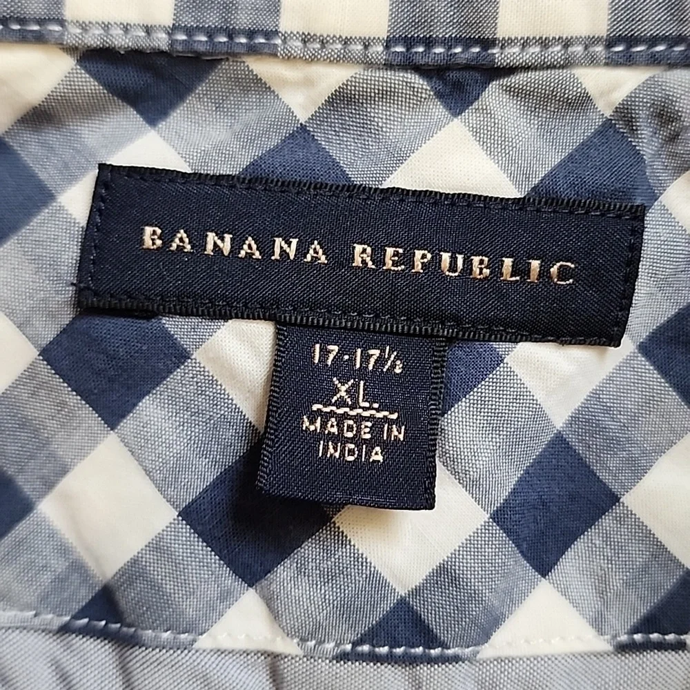 Banana republic xl 17-17 1/2 button down‎ long sleeve shirt